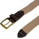 Dockers Men's Leather Braided Casual and Dress Belt | Color Khaki