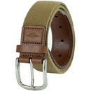 Dockers Men's Leather Braided Casual and Dress Belt | Color Khaki Web