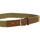 Dockers Men's Leather Braided Casual and Dress Belt | Color Khaki Web