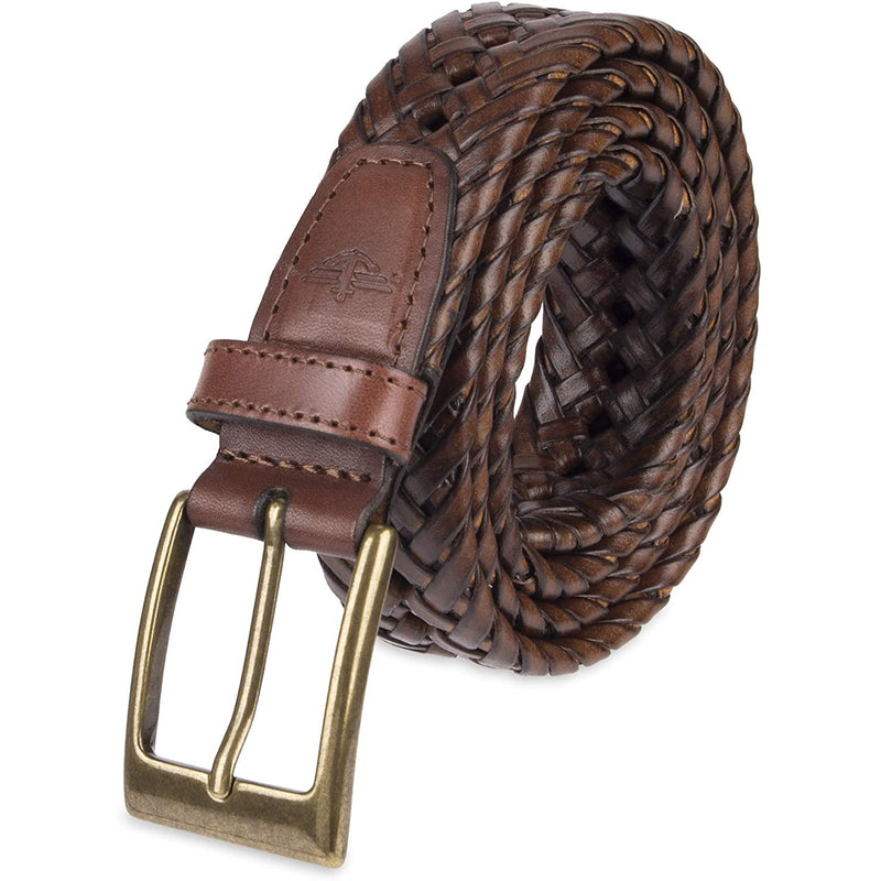 dockers men's leather braided casual and dress belt Dockers Braided Belt - Men's