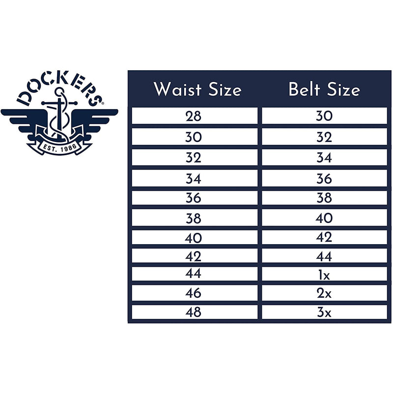 Dockers Men's Leather Casual Belt | Color Black Casual