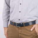 Dockers Men's Leather Casual Belt | Color Navy