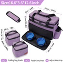 Dog Travel Bag for Supplies  Airline Approved Pet Bag Organizer