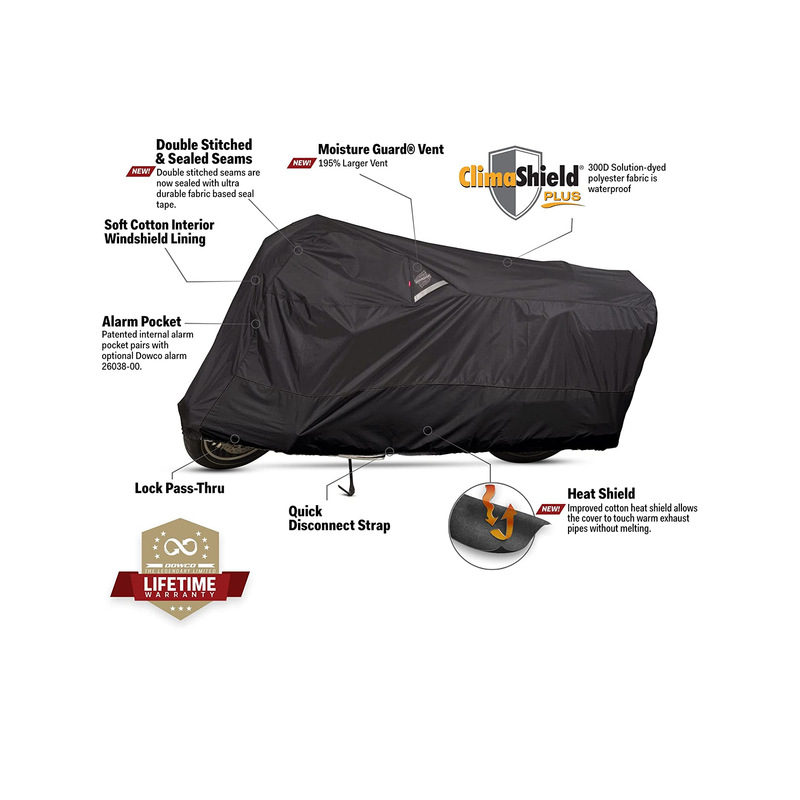 Dowco Guardian 50002-02 WeatherAll Plus Waterproof Motorcycle Cover