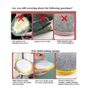 Durable Double-Sided Dishwashing Sponge| Reusable Sponge Pad