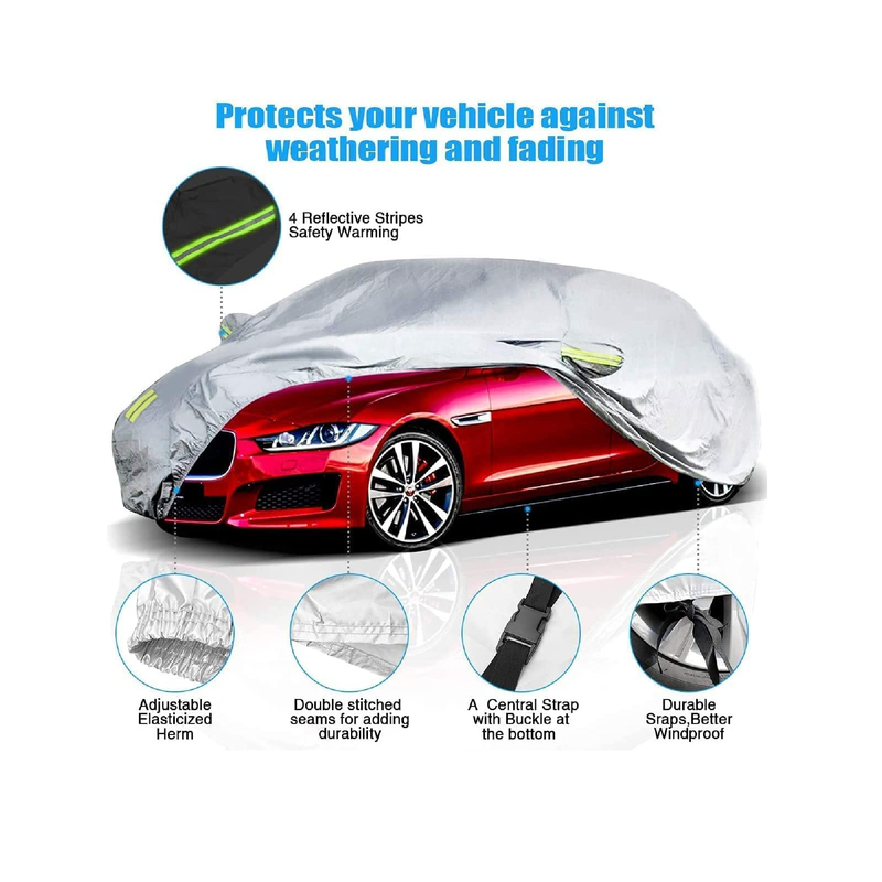 ELUTO All Weather Heavy Duty Waterproof Outdoor Car Cover