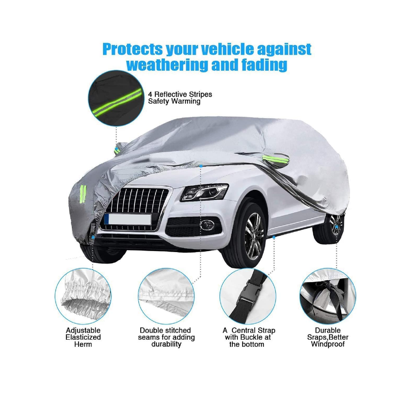 ELUTO SUV Car Cover Waterproof for All Weather | UV Protection