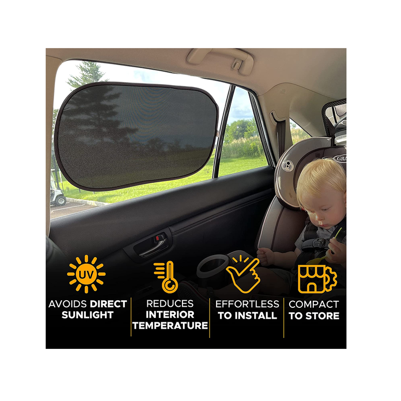 EcoNour Baby Car Window Sunshade | Full Sun Protection