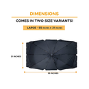 EcoNour Car Windshield Sunshade | Foldable Reflector Umbrella for Cars