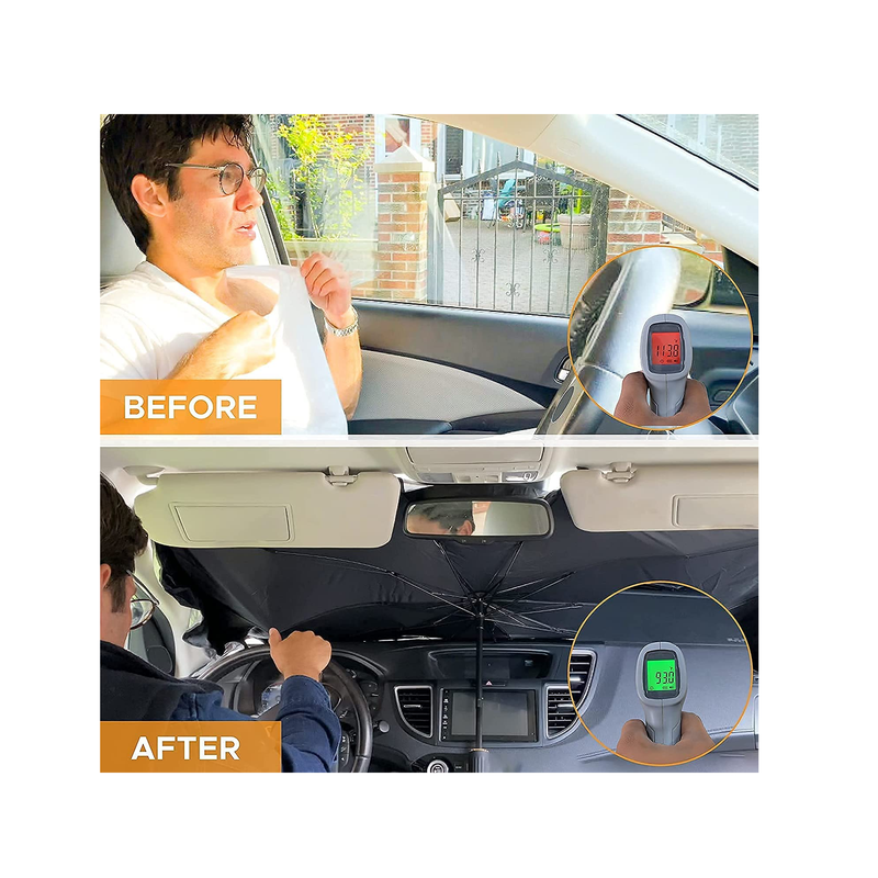 EcoNour Car Windshield Sunshade  Foldable Reflector Umbrella for Cars