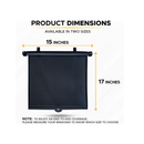 EcoNour Retractable Car Side Window Sunshade for Kids and Pets