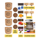 Edible Flowers Indoor Garden Seed Starter Kit | Non-GMO Heirloom Seeds for Planting