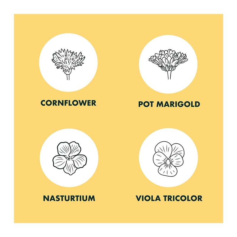 Edible Flowers Indoor Garden Seed Starter Kit | Non-GMO Heirloom Seeds for Planting