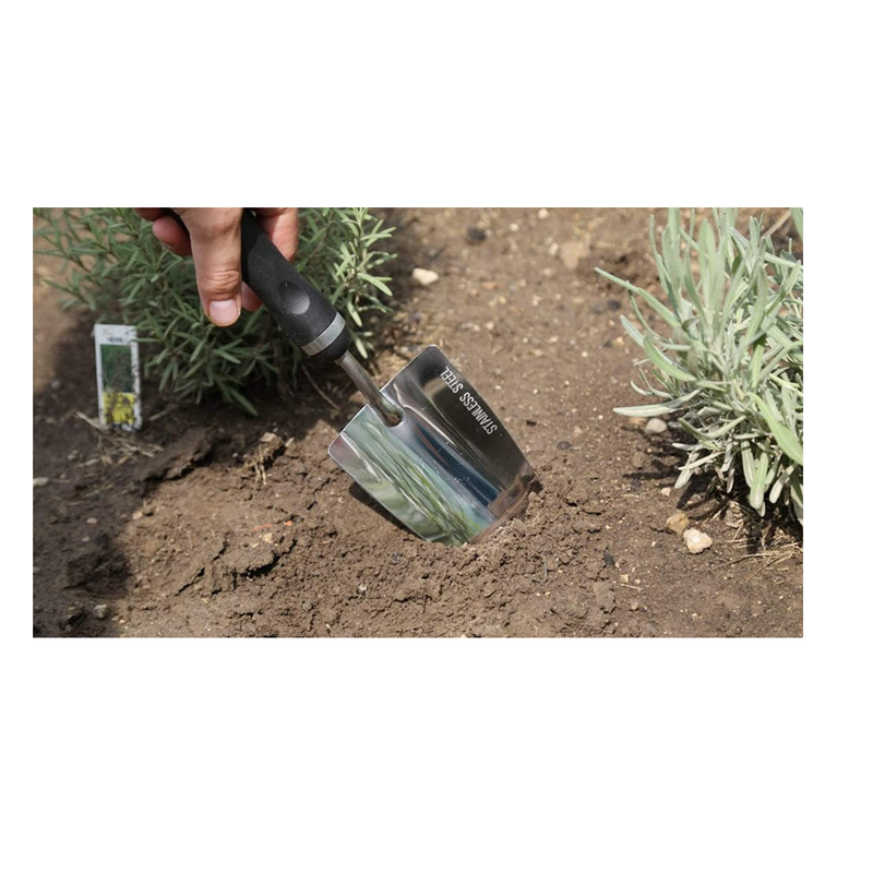 Edward Tools Bend-Proof Garden Trowel | Heavy Duty Polished Stainless Steel