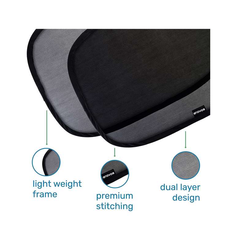 Enovoe Car Window Sunshade | Protection Against Sun Glare and UV Rays