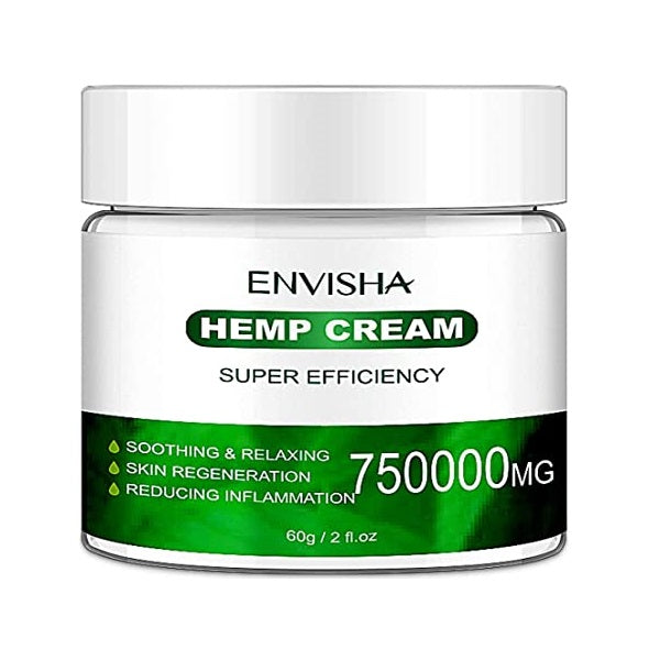 Envisha Hemp Cream for Pain Relief -Pain Cream - Efficient Help Joint Relief, Arthritis & Back Pain Support