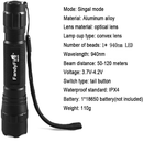 FANDYFIRE 940Nm IR Flashlight Illuminator Infrared Light Night Vision