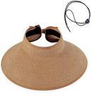 FENELY Women Sun Visors Foldable Straw Hats