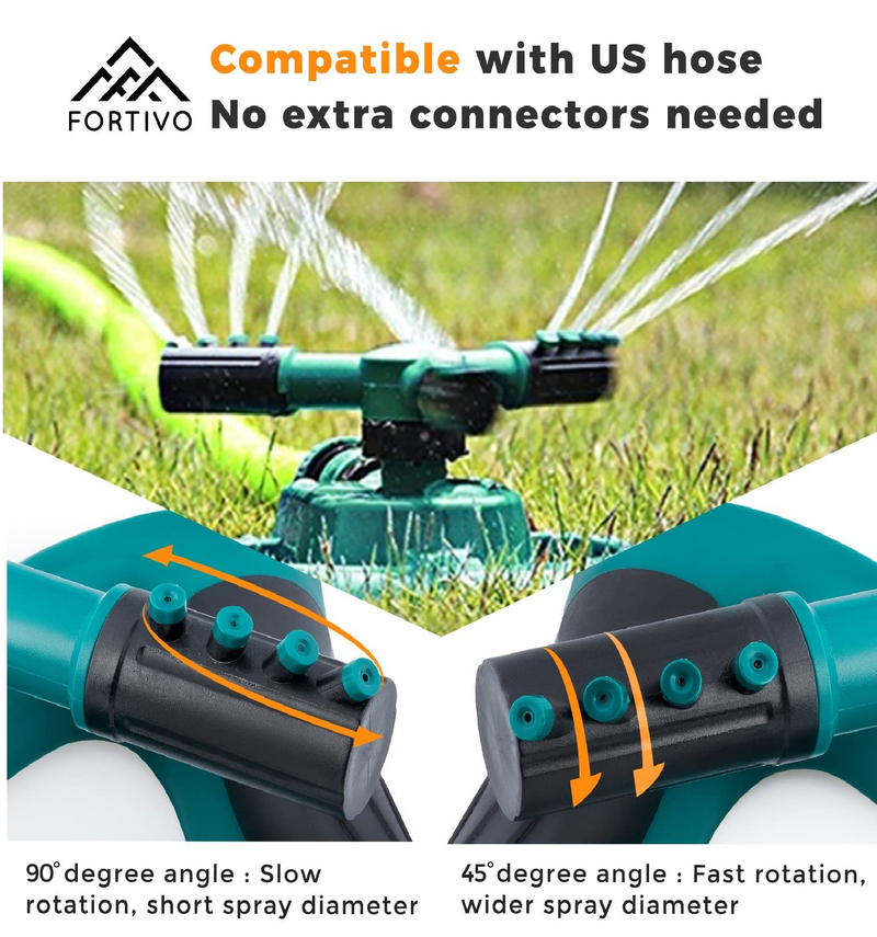 FORTIVE | Garden Sprinkler For Lawn Upgraded In 2022