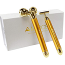 Facial Roller Massager 3D Gold Roller T-shaped Facial Roller