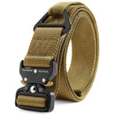 Fairwin Tactical Rigger Belt, |  Nylon Webbing Waist Belt | Brown