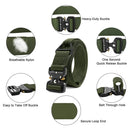 Fairwin Tactical Rigger Belt, |  Nylon Webbing Waist Belt | Green