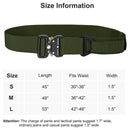 Fairwin Tactical Rigger Belt, |  Nylon Webbing Waist Belt | Green