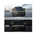 Favoto Hatchback Car Cover | Zipper Design Sun Rain Wind Dust Protection Black