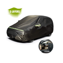 Favoto Hatchback Car Cover | Zipper Design Sun Rain Wind Dust Protection Black
