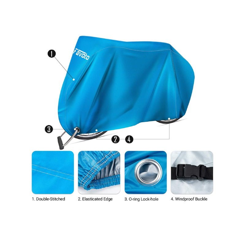 Favoto Waterproof Oxford Windproof Outdoor Bike Cover