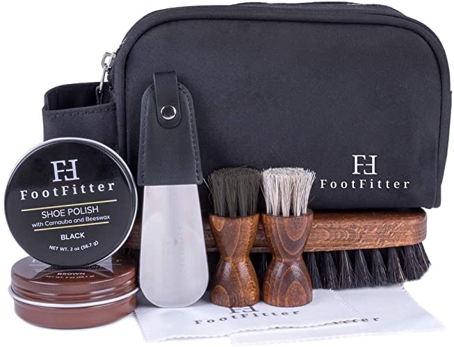 FootFitter Executive Travel Shoe Shine Kit