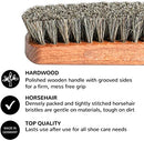 FootFitter Genuine Horsehair Shoe Shine Brush