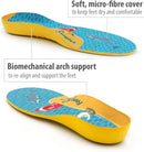 Footlogics Fun Kids Orthotic Shoe Insoles with Arch Support for Children’s Heel Pain