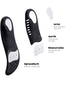 GAOAG Shock-absorptation Breathable Insole Orthotics | Gel Sports Comfort Shoes | Insole Neutral Arch Replacement Shoe Insole | Black