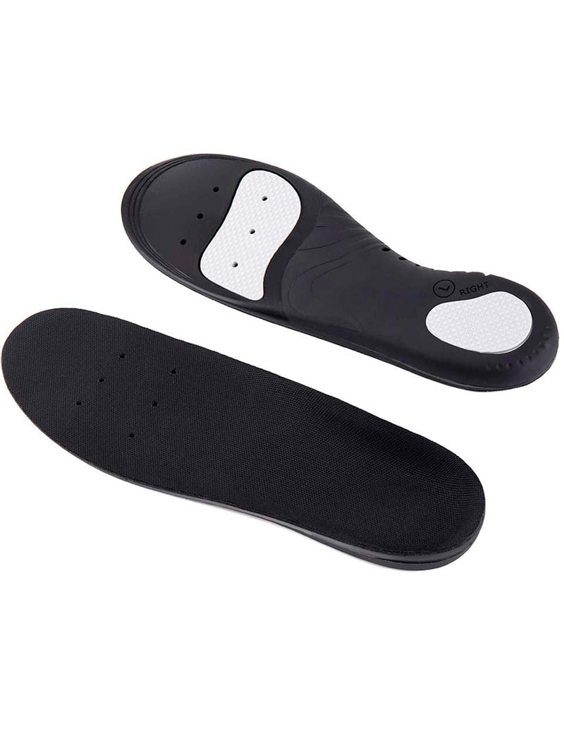 GAOAG Shock-absorptation Breathable Insole Orthotics | Gel Sports Comfort Shoes | Insole Neutral Arch Replacement Shoe Insole | Black