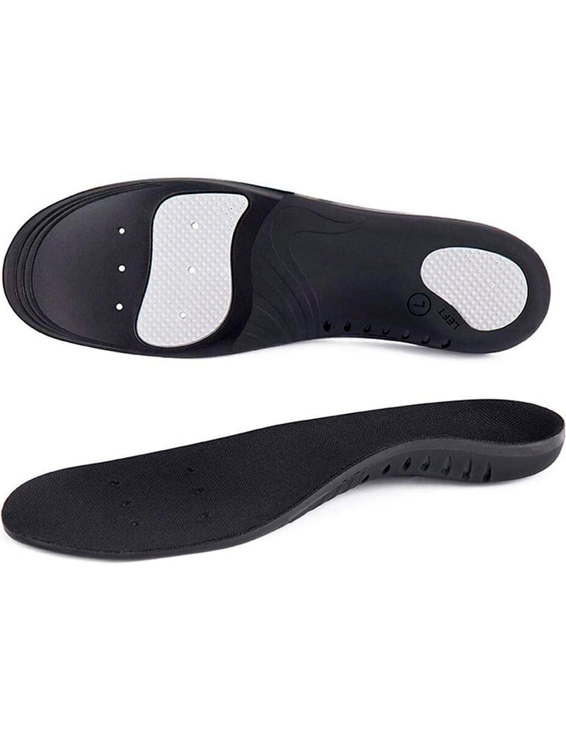 GAOAG Shock-absorptation Breathable Insole Orthotics | Gel Sports Comfort Shoes | Insole Neutral Arch Replacement Shoe Insole | Black