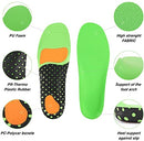 GAOAG Shock-absorptation Breathable Insole Orthotics  Gel Sports Comfort Shoes  Insole Neutral Arch Replacement Shoe Insole  Green5