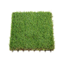 GOLDEN MOON Self Draining Interlocking Artificial Grass Tile Mat