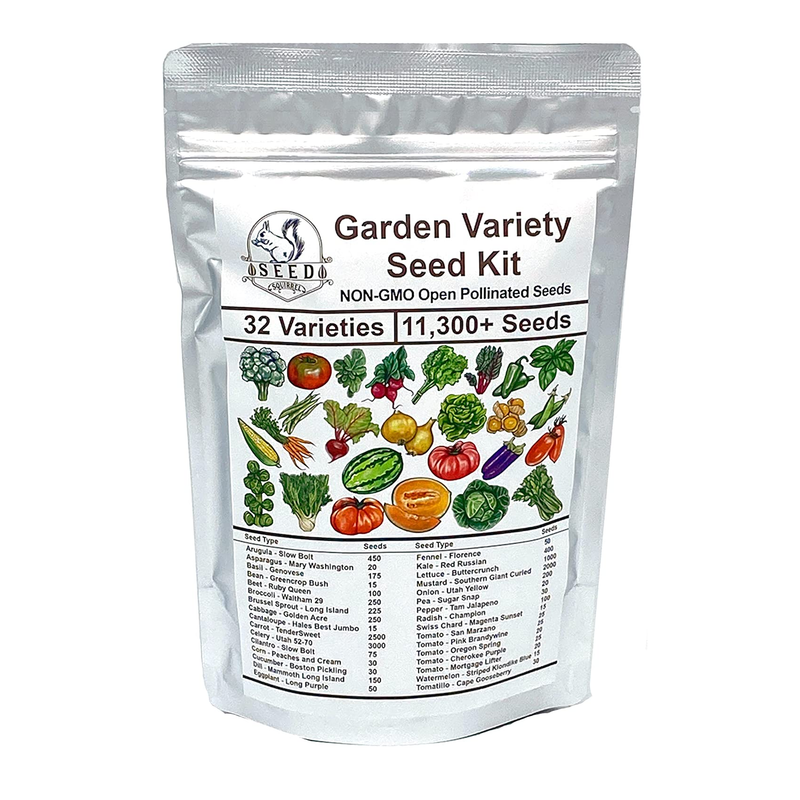 open pollinated garden seeds Garden Seed Variety Kit | 32 Varieties