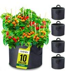 Garnen 10 Gallon Garden Grow Bags (5 Packs) Grow Bags