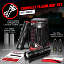 GearLight TAC LED Flashlight Pack Super Bright Tactical Flashlights