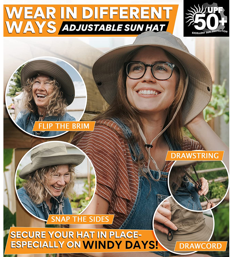 GearTOP UPF 50+ Wide Brim Sun Hat To Protect Against Rays