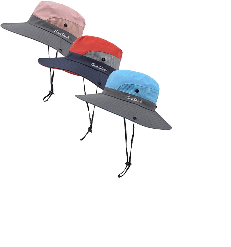 Gellwhu 3 Pieces Sun Hat For Women Outdoors