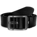 Genuine Leather Casual Dress Belt for Mens | with Classic Single Prong Buckle | Ash Black