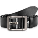 Genuine Leather Casual Dress Belt for Mens | with Classic Single Prong Buckle | Black