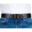 Genuine Leather Casual Dress Belt for Mens | with Classic Single Prong Buckle | Black Buckle
