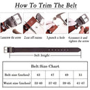 Genuine Leather Casual Dress Belt for Mens | with Classic Single Prong Buckle | Black Plus