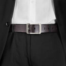 Genuine Leather Casual Dress Belt for Mens | with Classic Single Prong Buckle | Brown