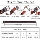 Genuine Leather Casual Dress Belt for Mens | with Classic Single Prong Buckle | Brown