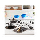 Gibson Home Back to Basics Nonstick Aluminum Cookware Set 59-Piece |Color Black